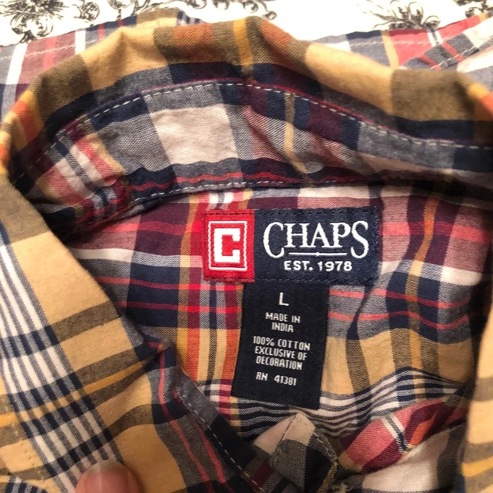 Chaps boys button
